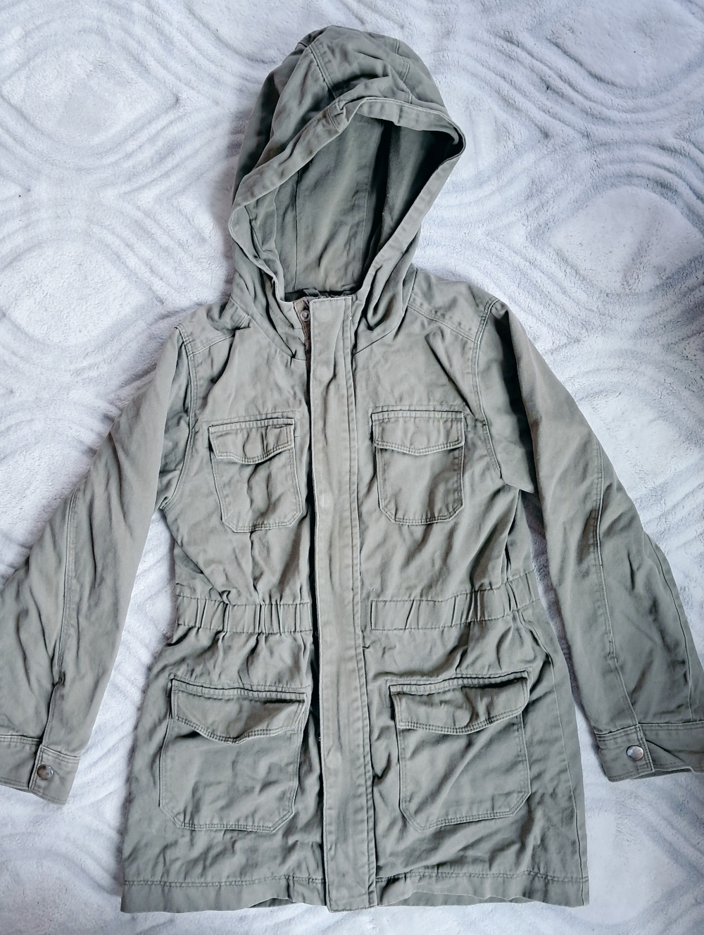 Cat & Jack Hooded Field Jacket - Olive